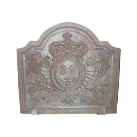 Plaque de cheminée décorative