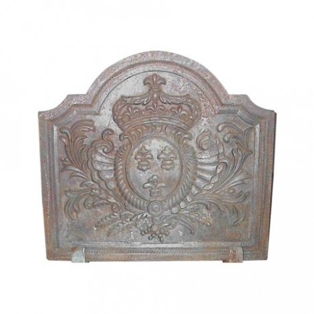 Plaque de cheminée décorative