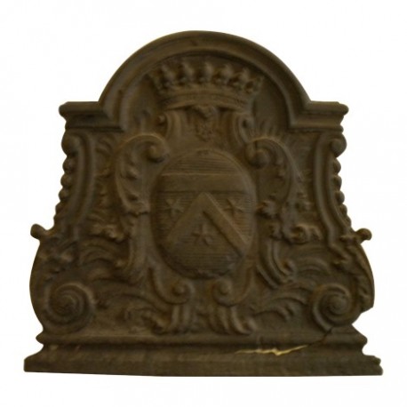 Plaque de cheminée décorative