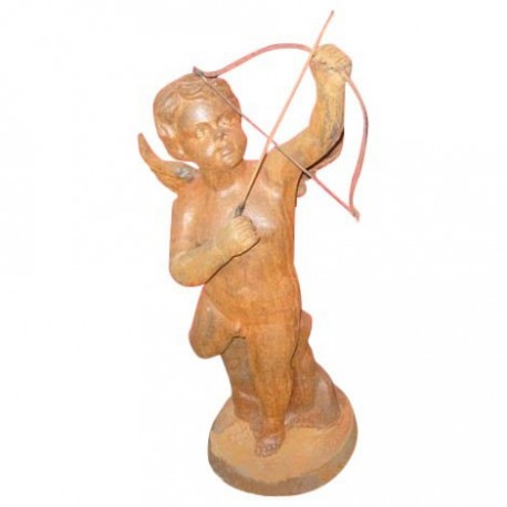 Statue d'enfant en fonte