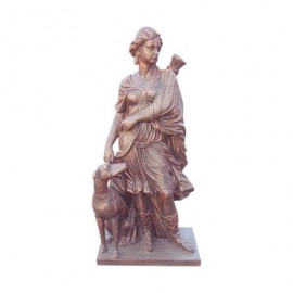 Statue de femme en fonte