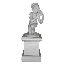 Statue d'enfant en fonte