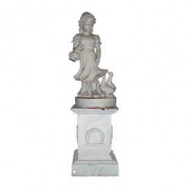 Statue d'enfant en fonte