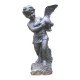 Statue d'enfant en fonte