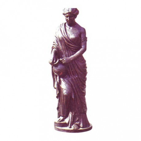 Statue de femme en fonte