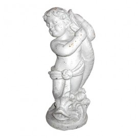 Statue d'enfant en fonte