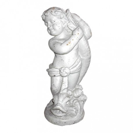 Statue d'enfant en fonte