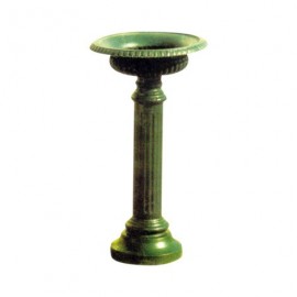 Socle et vase en fonte