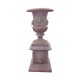 Socle et vase en fonte