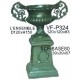 Socle et vase en fonte