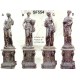 Statue quatre saison en fonte