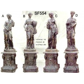 Statue quatre saison en fonte