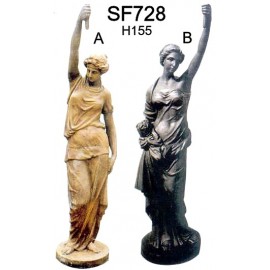 Statue de femme en fonte  PRIX UNITAIRE